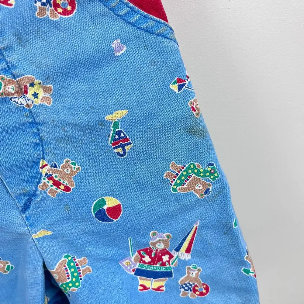 Vintage OshKosh B'gosh Beach Beach Shortalls 4T USA